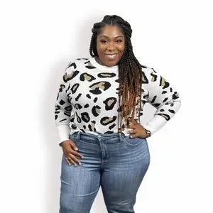 Leopard Open back Sweater